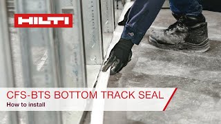 Hilti CFSBTS Bottom Track Seal Preformed Firestop  How to Install [upl. by Etnauq]