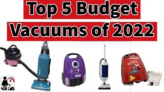 Top 5 Budget Vacuums Cleaner of 2022 [upl. by Pris684]