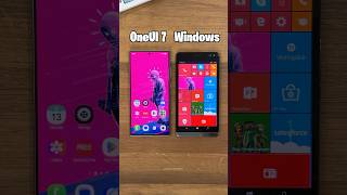 OneUI 7 vs Windows Phone 🤤 [upl. by Gibby]