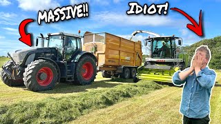 BIGGEST TRACTOR ON THE FARM EVER CRASHED INTO A TREE [upl. by Rednaxela357]