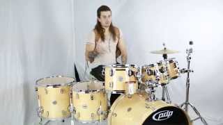 PDP by DW Concept Maple 7pc Drum Set Demo  Natural Lacquer  Greenbrier Review [upl. by Enaywd690]