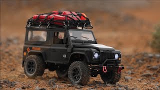 RC Crawler 4x4 Stock Rig in Desert  D90 Defender MN99 MN99s  Scale 112 TORO Dubai [upl. by Rekyr]