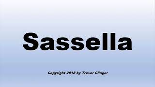 How To Pronounce Sassella Wine [upl. by Nylirek]