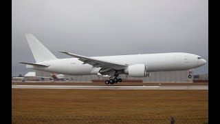 Rainy Kalitta 777F go around amp landing OSC [upl. by Oznarol]