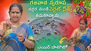 గజవాడ స్వరూప దగ్గర నుండి వెరైటీ సీడ్స్ తీసుకొచ్చాను terracegarden seedsowing gardeningtips [upl. by Drida884]