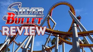 Silver Bullet Review Knotts Berry Farm BampM Inverted Coaster [upl. by England]