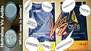 Nutrabay Whey Protein Concentrate Vs Asitis Whey Protein Concentrate  Which one is better [upl. by Beatriz]