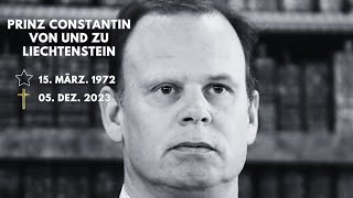 Prinz Constantin von und zu Liechtenstein ist mit 51 Jahren gestorben [upl. by Orimar829]