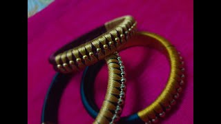 Latest Silk Thread BanglesHow to Make Silk Thread Bangles at HomeMost Beautiful Bangle Design [upl. by Naeerb]