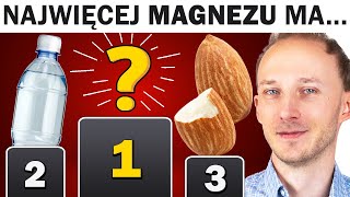 Ranking produktów bogatych w magnez Zatrzymaj objawy niedoboru magnezu [upl. by Eeresid]