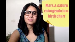 Retrograde planets Mars amp Saturn retrograde in a birth chart [upl. by Dogs]