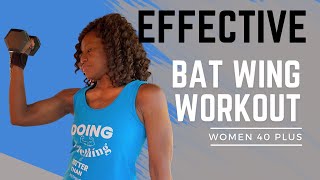 BYE BYE BAT WINGSTricep Dumbbell Workout Bernice Taylor Fitness [upl. by Frulla]