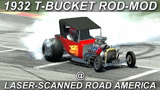 Assetto Corsa  Taking my Ford 1923 T Bucket Hot Rod Mod to Road America inc Engine Swap [upl. by Tnelc]