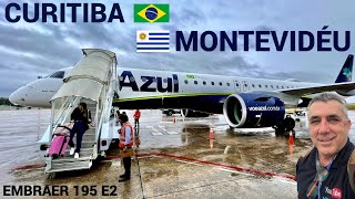 CURITIBA 🇧🇷X 🇺🇾MONTEVIDÉU COM O 195E2 DA AZUL LINHAS AÉREAS  TRIP REPORT [upl. by Rairb]