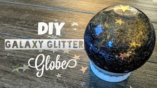 How To Make Galaxy Glitter Globe  DIY [upl. by Yentnuoc]