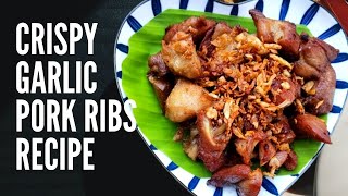 Fried Pork Ribs Marinated for 2 nightsCrispy Garlic Pork Ribs RecipeThai food [upl. by Mccallum]