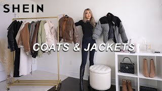 SHEIN FALL WINTER COATS amp JACKETS  brutally honest 😬 [upl. by Eimmac]