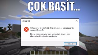 Minecraft GLFW error 65542 Çözümü [upl. by Ydahs]