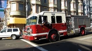 San Francisco Fire Department  Larkin St amp California St San Francisco California [upl. by Berriman]