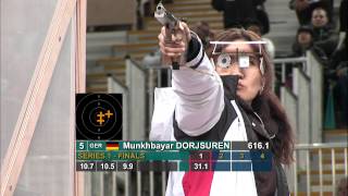 Finals 25m Pistol Women  ISSF World Cup in all events 2012 London GBR [upl. by Snevets]