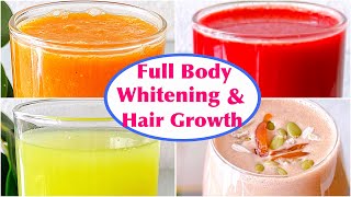 Full Body Whitening amp Hair Growth Smoothies  Smoothie for Healthy Life [upl. by Babby704]