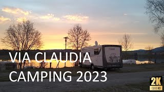 Via Claudia Camping am Lechsee im Allgäu 🇩🇪  Campingplatz und Umgebung  Unterwegs mit Wohnmobil [upl. by Carleen]