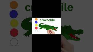 How to draw a Crocodile Crocodile Drawing easy 🐊 shorts viralvideo drawing howtodraw [upl. by Derril180]