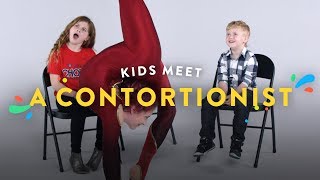 Kids Meet a Contortionist  Kids Meet  HiHo Kids [upl. by Marline]