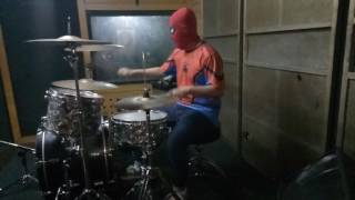 Ramones  Spiderman Live  Drum Cover [upl. by Haelam]