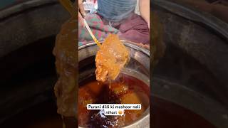 Purani dilli ki famous nalli nihari 😍  Delhi street food [upl. by Gretta]