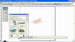 Picture Palette in Adobe Page Maker 70 HD [upl. by Idyak]