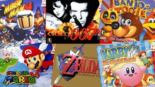 Top 200 best N64 games in chronological order 1996 2002 [upl. by Ennaj]