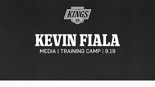 Forward Kevin Fiala  0919 LA Kings Training Camp Media Availability [upl. by Enrique343]