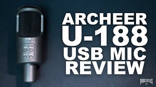 Archeer USB Studio Condenser Mic Review  Test [upl. by Neetsirk]