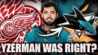 BREAKING STEVE YZERMAN MADE A GOOD DECISION JAKE WALMAN HEALTHY SCRATCHED BY SAN JOSE SHARKS [upl. by Winnah331]