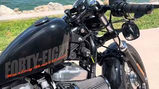 2015 Harley Davidson Sportster Forty Eight Bobber [upl. by Eartnoed]