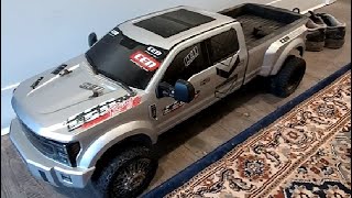 CEN Racing 8985 F450 SD American Force Edition 1 10 Scale RTR Custom Truck Grey Titanium V2 Review [upl. by Neelik381]