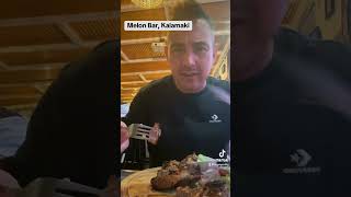 Melon Bar Kalamaki Review zakynthos greece food foodie youtuber review love family [upl. by Akcired]