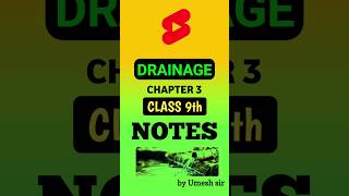 Drainage ch 3  class 9 geographyby Umesh sir shorts youtubeshorts shortsvedio viral [upl. by Takeshi519]