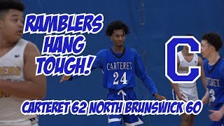 Carteret 62 North Brunswick 60  Boys Basketball Highlights [upl. by Nairot]