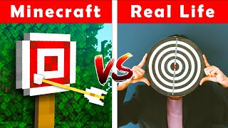 MINECRAFT AND REAL LIFE Minecraft VS Real Life Animation [upl. by Dolli380]