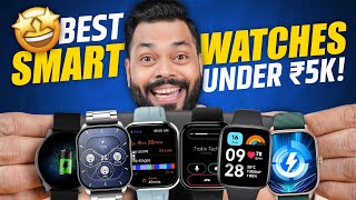 Top 5 Best Smartwatches Under ₹5000 In 2024⚡Bluetooth Calling AMOLED amp More [upl. by Assylla]