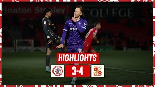 Match Highlights Accrington Stanley vs Swindon Town [upl. by Bain]