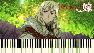 Mahoutsukai no Yome  Lindels Song  Piano amp Orchestral  PianoPrinceOfAnime  Synthesia [upl. by Attehcnoc]