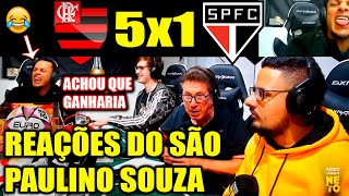 REAÇÕES DE SOUZA  FLAMENGO 5x1 SÃO PAULO  CAMPEONATO BRASILEIRO [upl. by Ardnot]