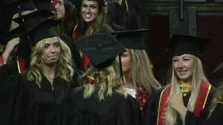 See the 2022 USC Student Athletes March into the Galen Center for their Graduation Ceremony [upl. by Adnoel790]