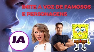 COMO MUDAR A VOZ COM INTELIGÊNCIA ARTIFICIAL  Clone a voz de famosos e artistas [upl. by Kassaraba]