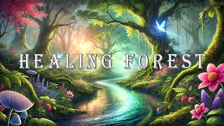 HEALING FOREST AMBIENCE  639Hz  396Hz  741Hz  Energy Detox Meditation  Attract Love amp Luck [upl. by Moor949]