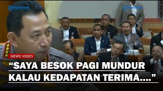 RUANGAN RIUH Anggota DPR Sontak Tepuk Tangan Dengar Janji Kapolri Siap Mundur Jika Terlibat Judol [upl. by Zebada150]