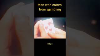 Man won crores from gambling  Movie Explained  Movie Explain shorts short explain [upl. by Oicnedif]